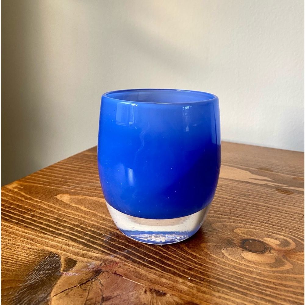 Brand New Glassybaby “Peace” Candle Holder with Tea Light